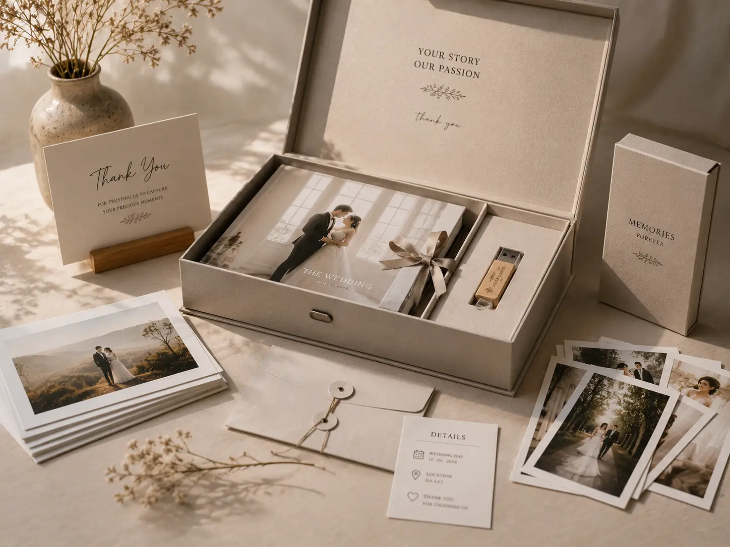 Bước 5: Album cưới được bàn giao cho khách hàng Harmony Wedding