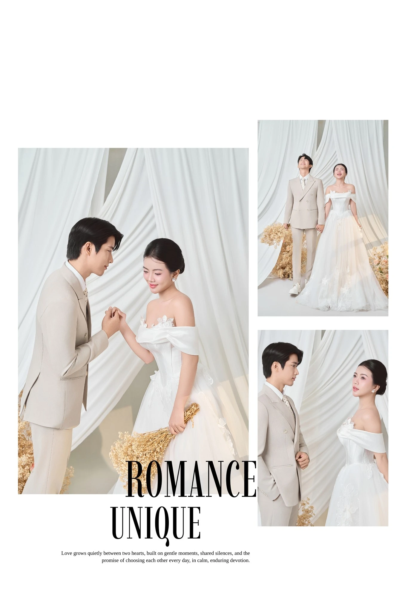 Album ảnh cưới Studio Phông Vải Lạnh Trắng - Ảnh 9